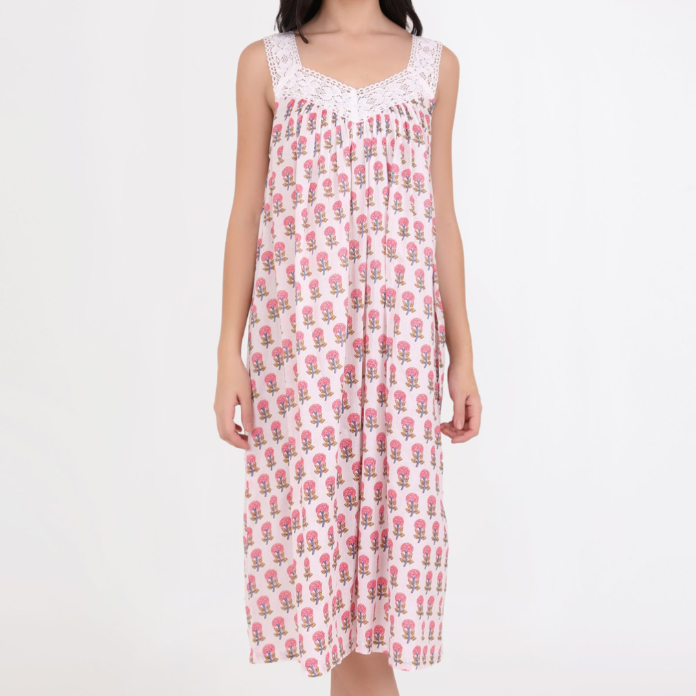 Laced V-Neck Nightie HALF PRICE