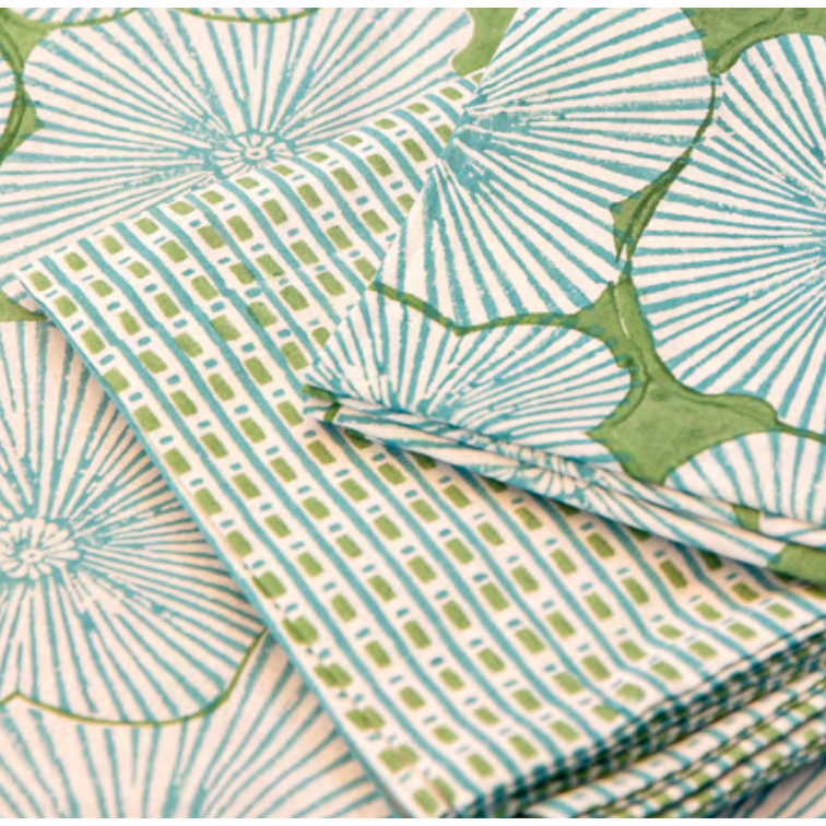Mandalay Designs Stones Blue Nile Table Linen