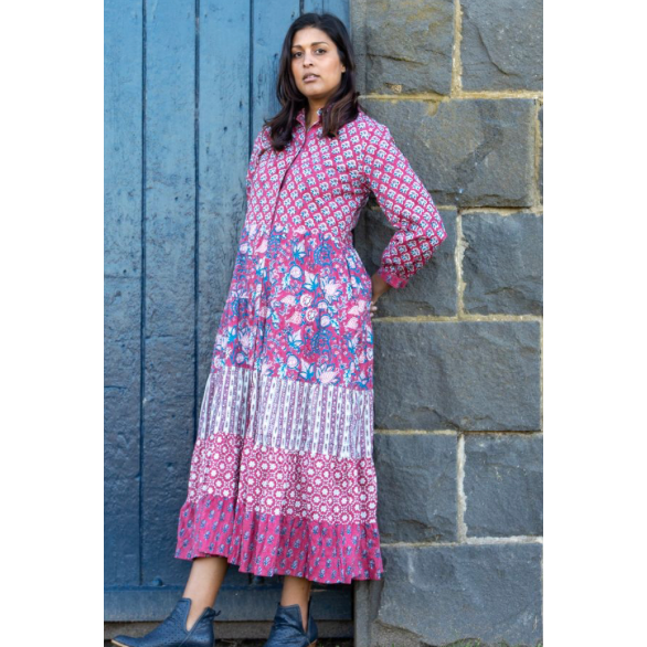 Mandalay Designs Flower Power Maxi Dress
