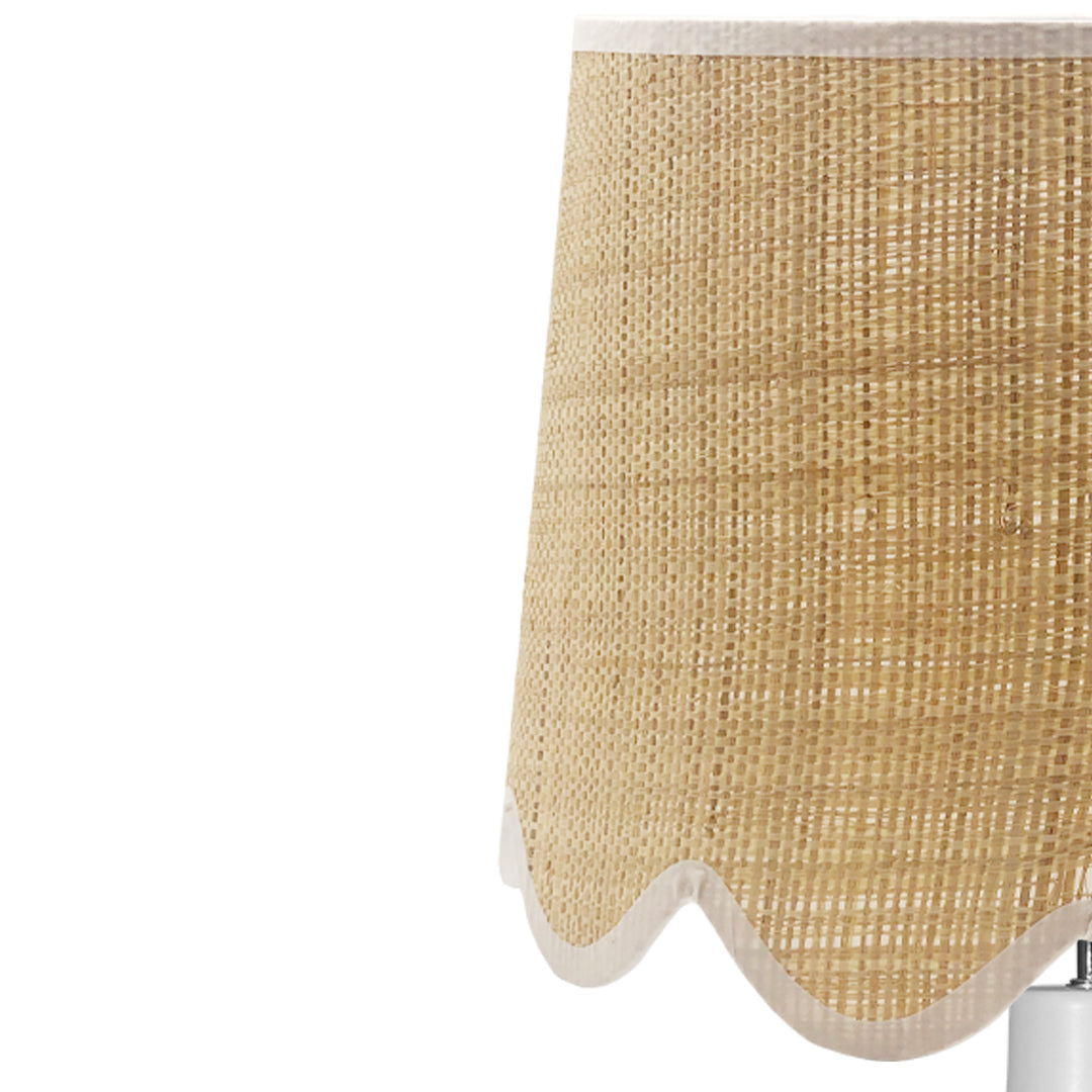 Scallop Raffia Lampshade