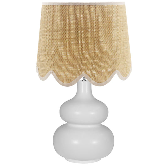 Scallop Raffia Lampshade