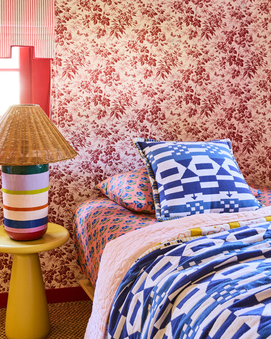 Kip & Co X Anna Spiro Tik Tak Woven Cushion