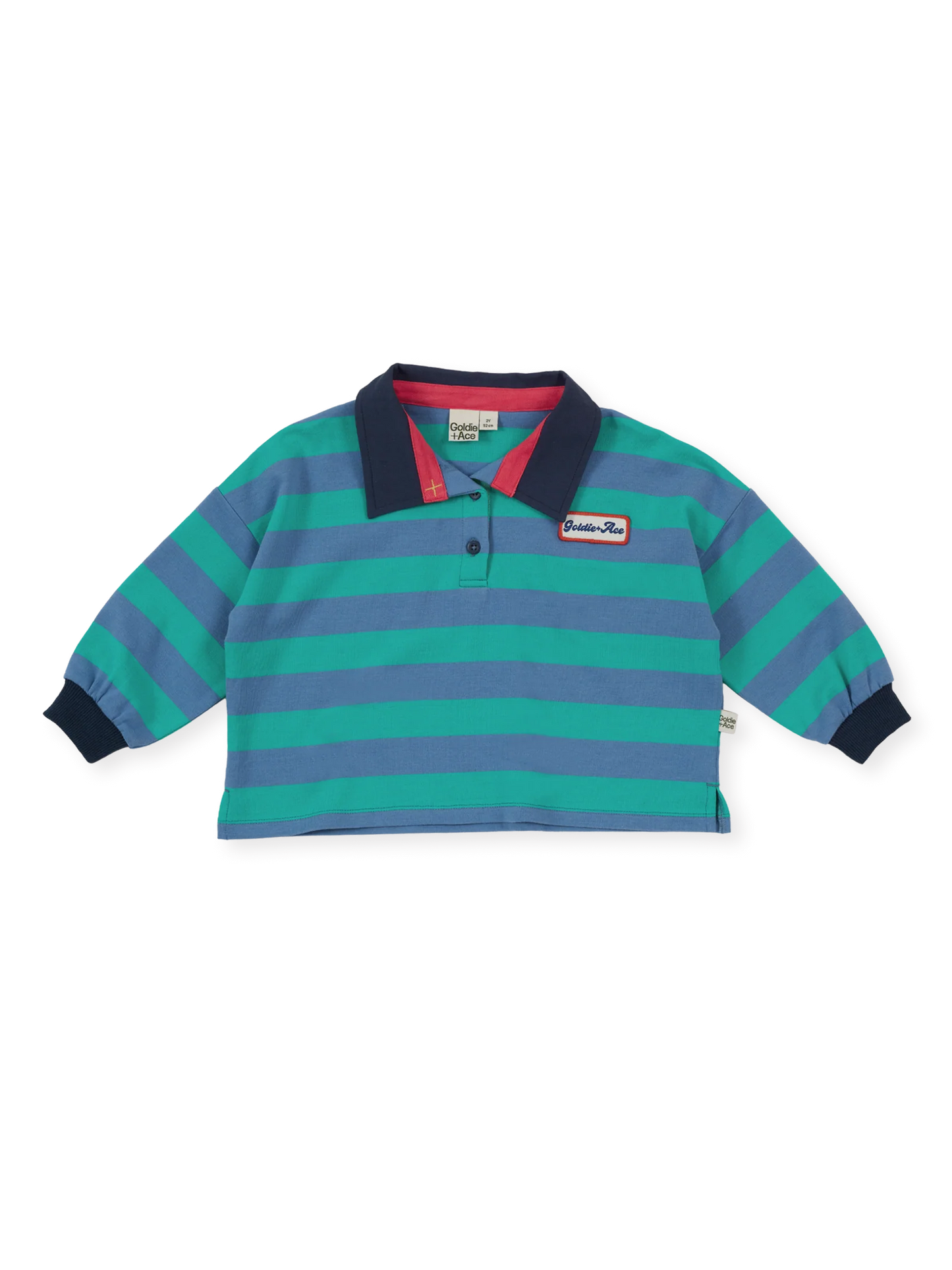 Goldie + Ace Rugby Stripe Terry Sweat Top