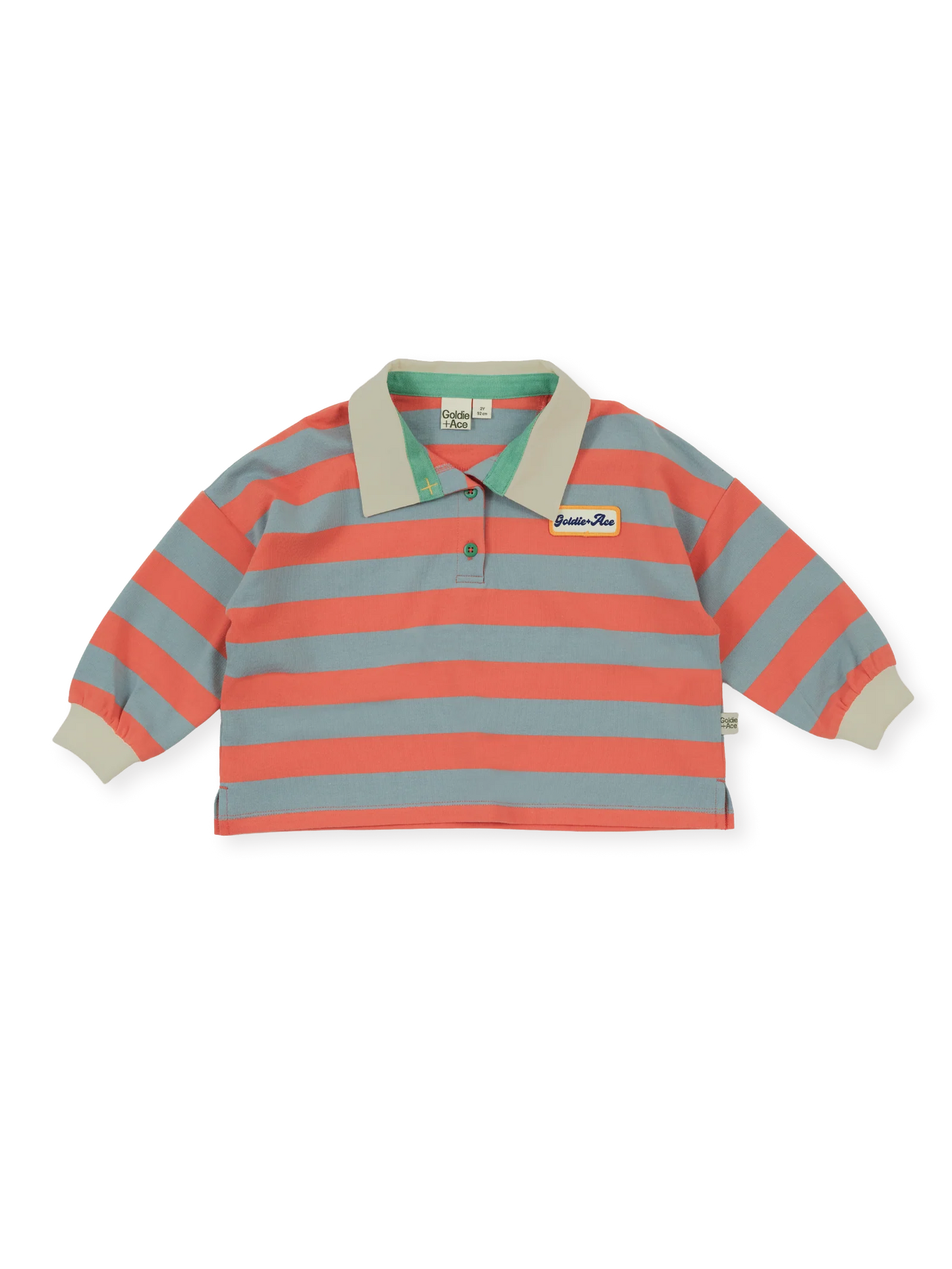 Goldie + Ace Rugby Stripe Terry Sweat Top