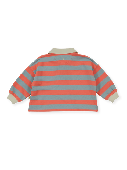 Goldie + Ace Rugby Stripe Terry Sweat Top