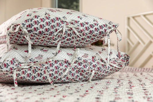 Mandalay Designs Seabud Floral Pillowslips HALF PRICE