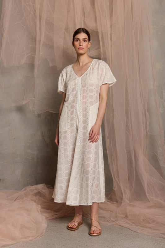 Ionian Drawstring midi Dress