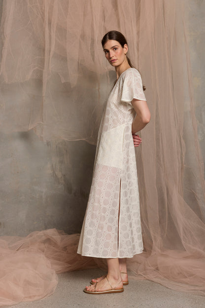Ionian Drawstring midi Dress