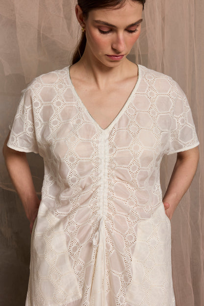 Ionian Drawstring midi Dress