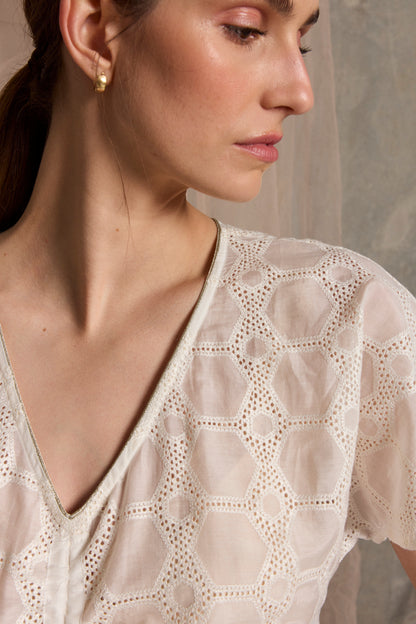 Ionian Drawstring midi Dress