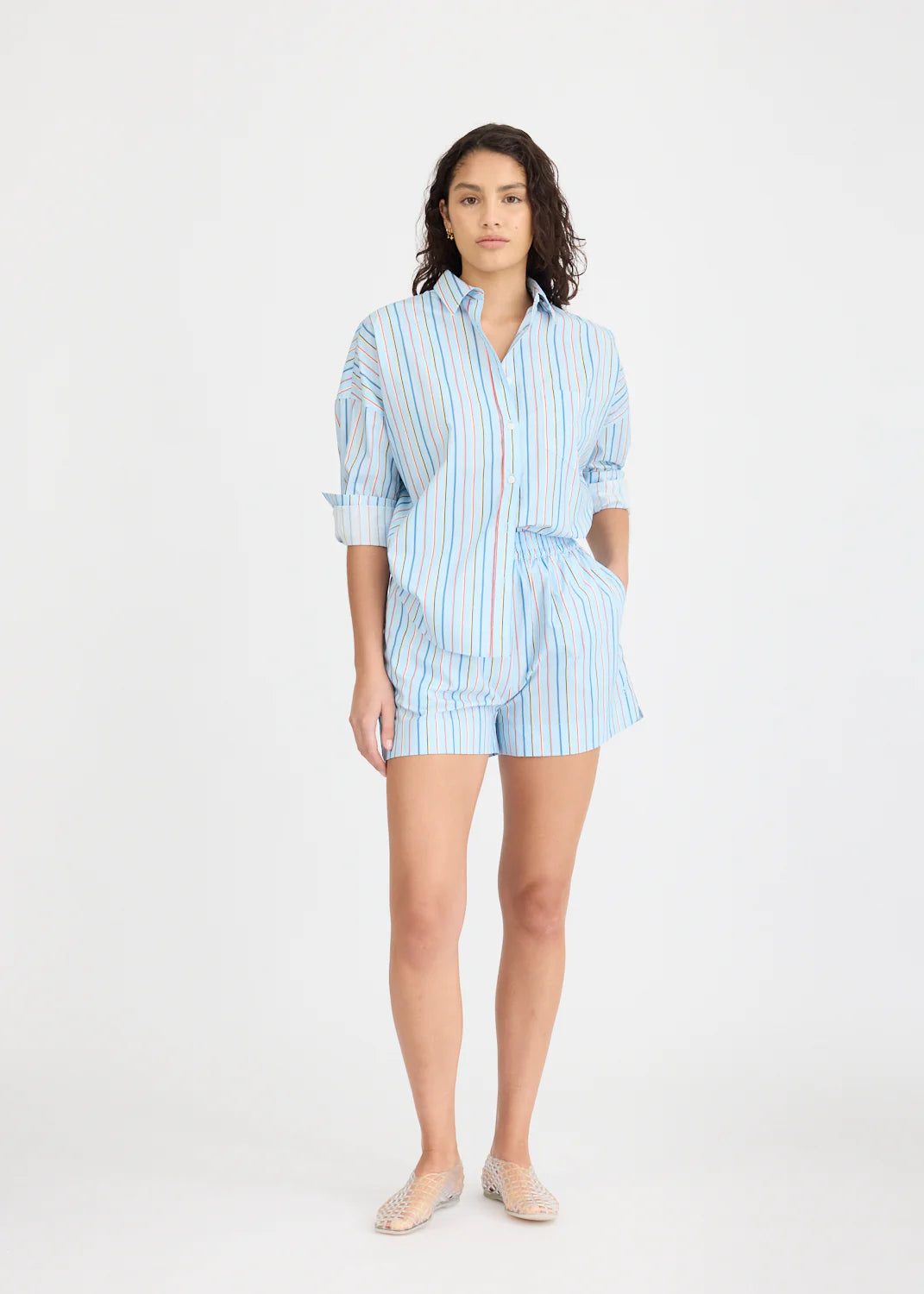 LMND Chiara Long Sleeve Stripe Shirt