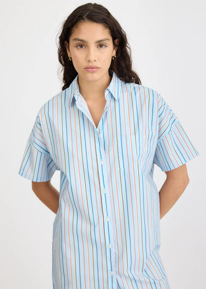 LMND Chiara Mini Dress Multi Stripe