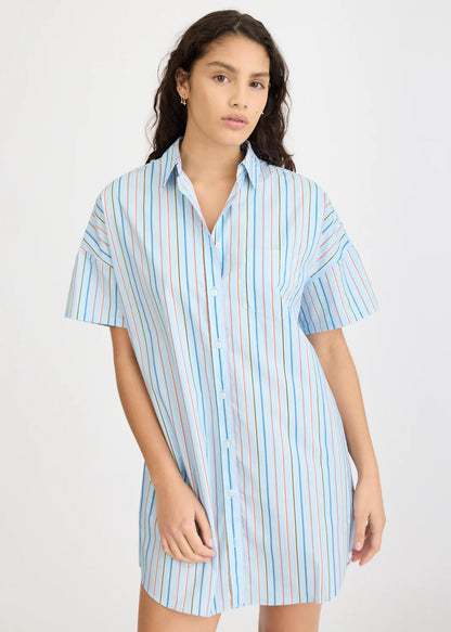 LMND Chiara Mini Dress Multi Stripe