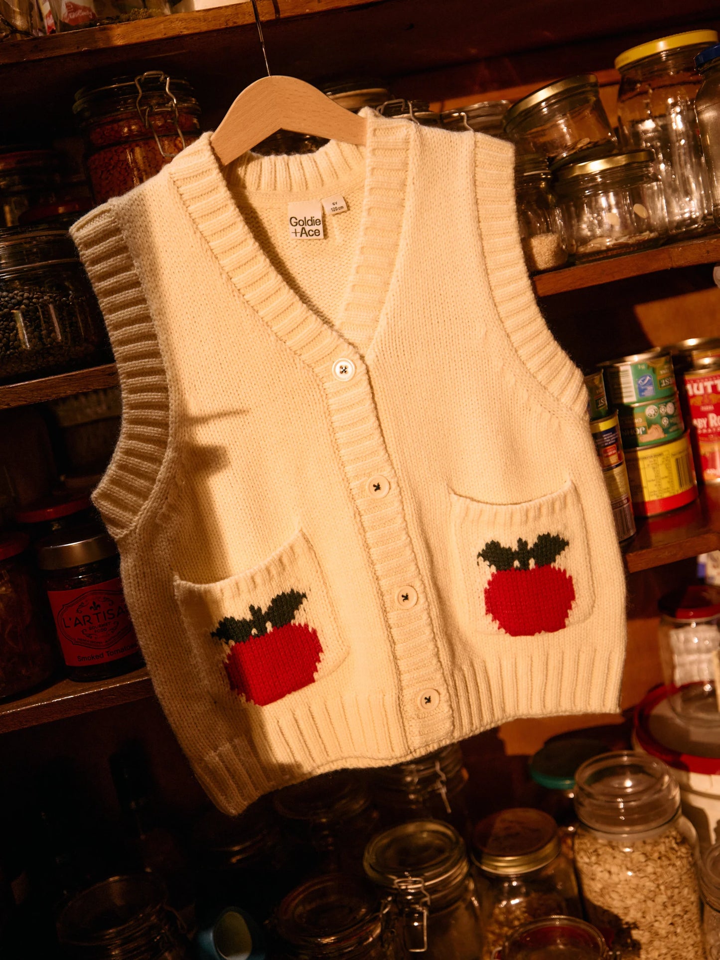Goldie + Ace Apple Pocket Knit Vest