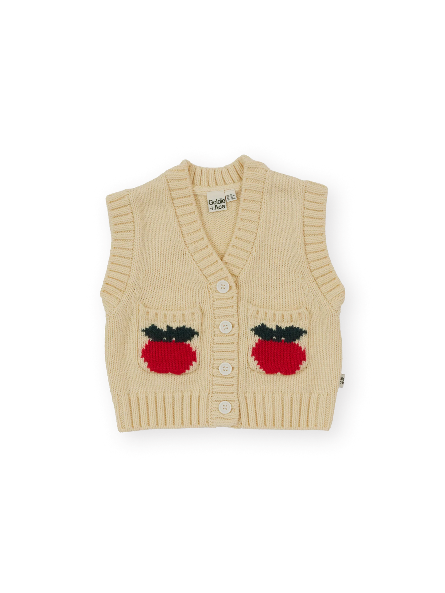 Goldie + Ace Apple Pocket Knit Vest