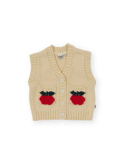 Goldie + Ace Apple Pocket Knit Vest