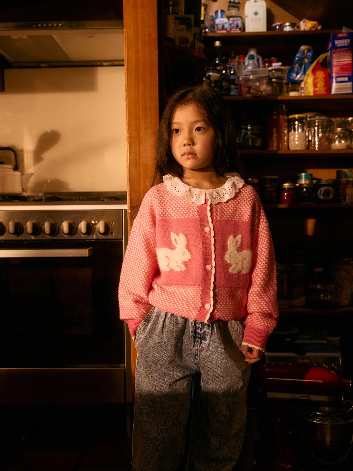 Goldie + Ace Bunny Knit Cardigan