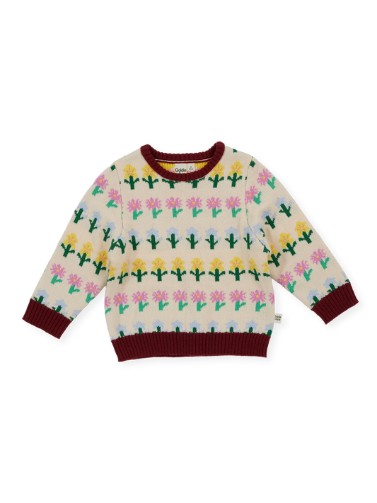 Goldie + Ace Flower Garden Knit Jumper