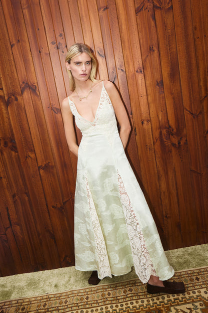 Alemais Apollonia Pistachio Slip Dress