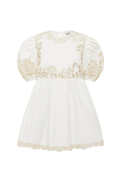 Alemais Rosemary Embroidered Mini Dress
