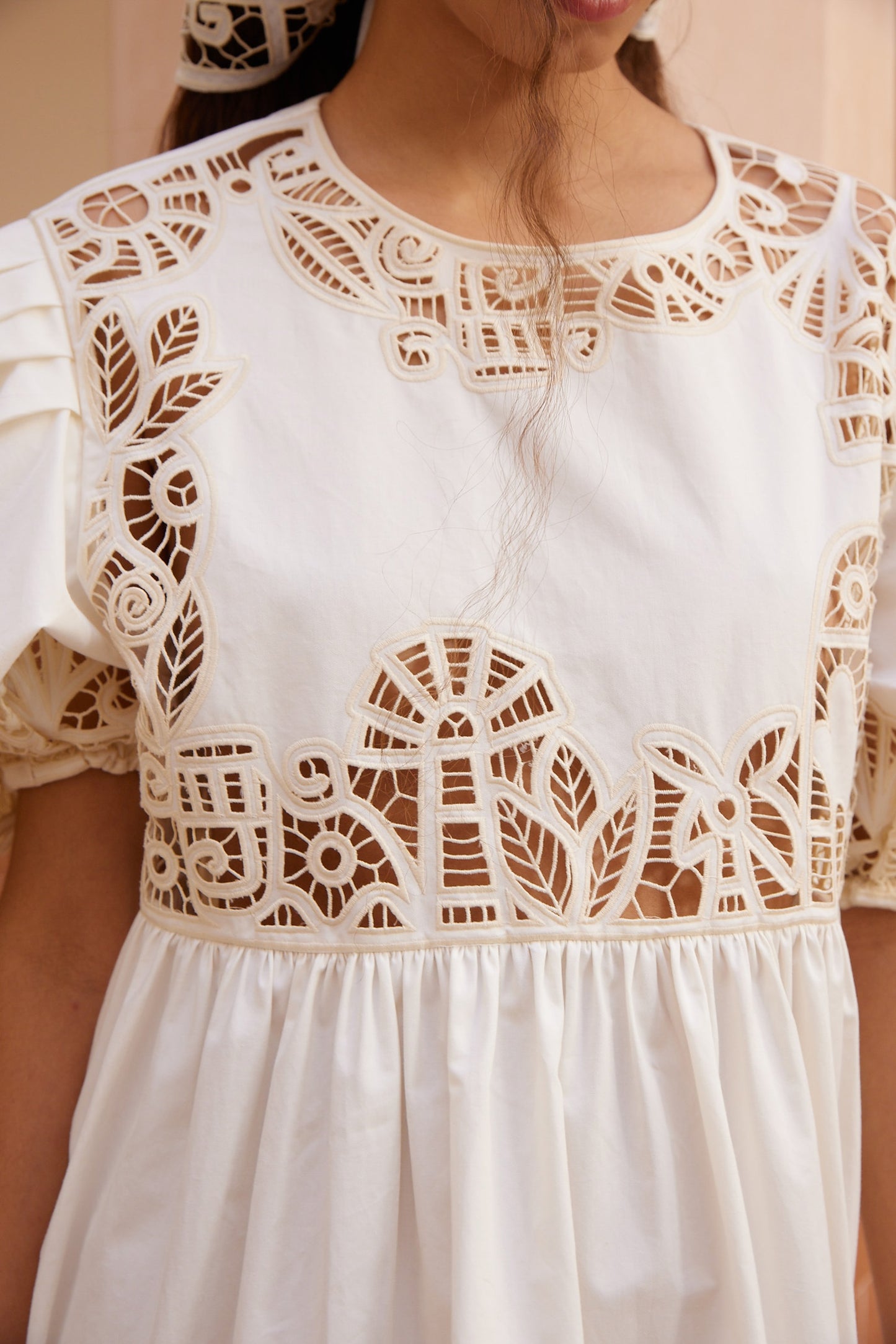 Alemais Rosemary Embroidered Mini Dress