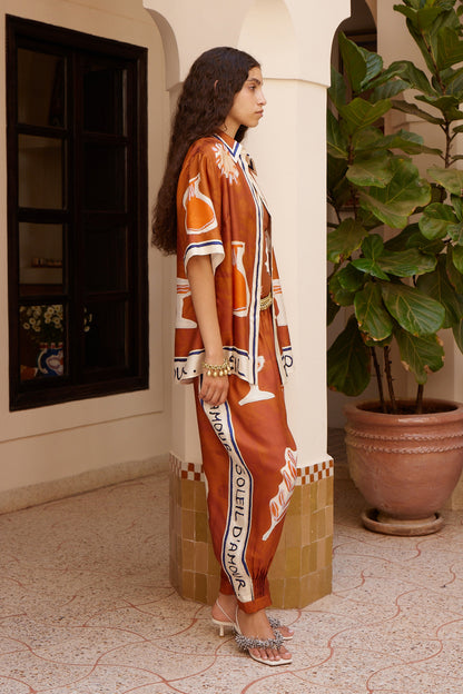 Alemais Soleil D'Amour Silk Shirt