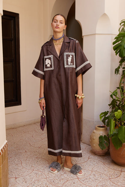 Alemais Leandra Corded Shirtdress