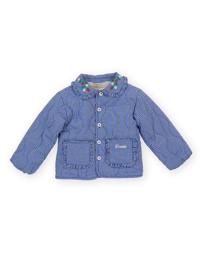 Goldie + Ace Wild Strawberry Gingham Padded Jacket