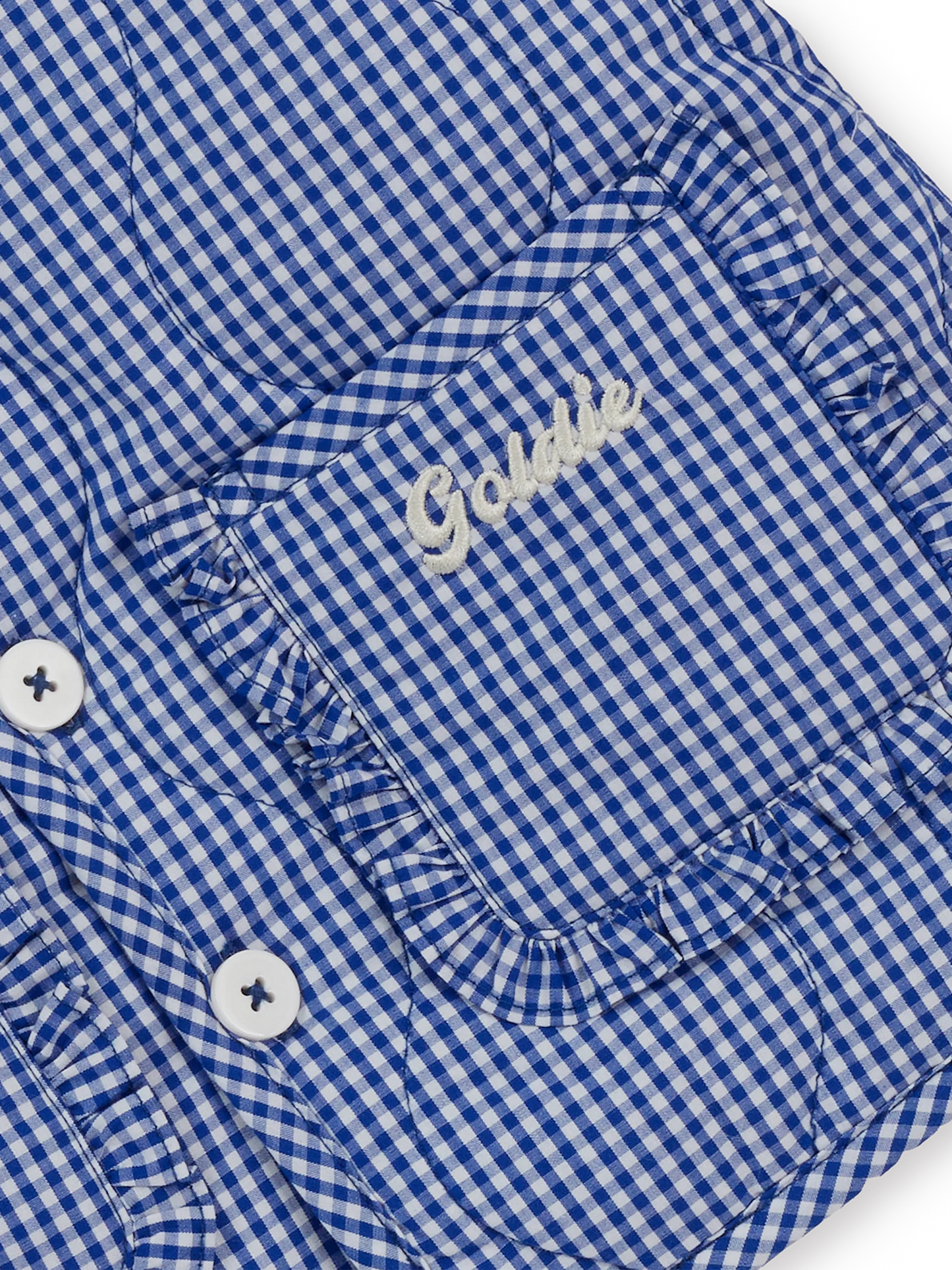 Goldie + Ace Wild Strawberry Gingham Padded Jacket