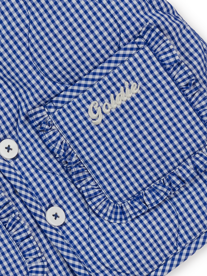 Goldie + Ace Wild Strawberry Gingham Padded Jacket