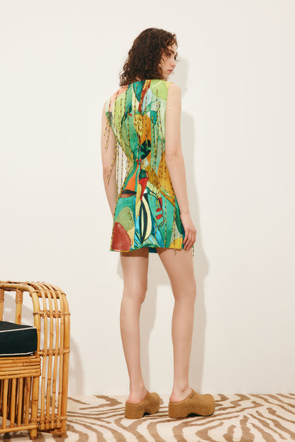 Alemais Mokshini Beaded Fringe Midi