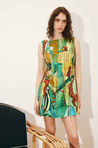 Alemais Mokshini Beaded Fringe Midi