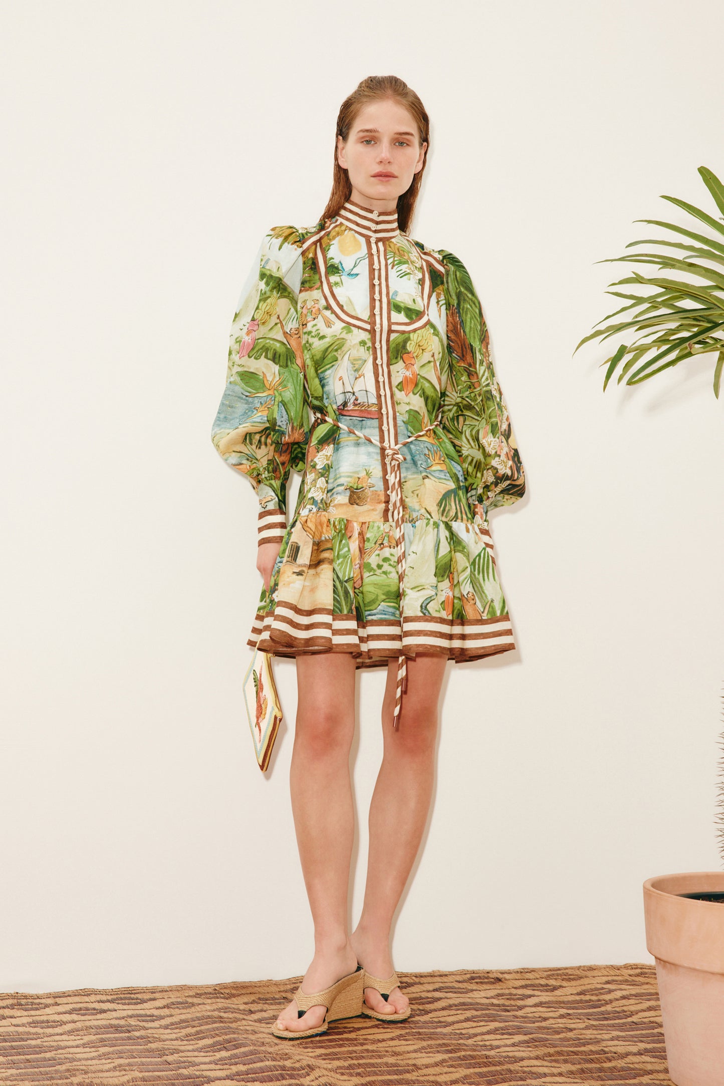 Alemais Toucan Tango Mini Dress
