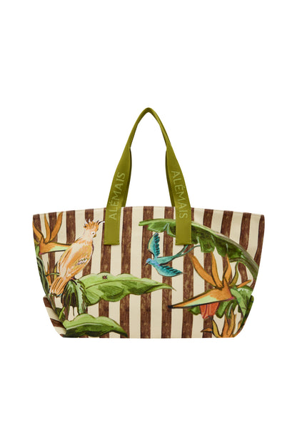Alemais Toucan Tango Canvas Beach Tote