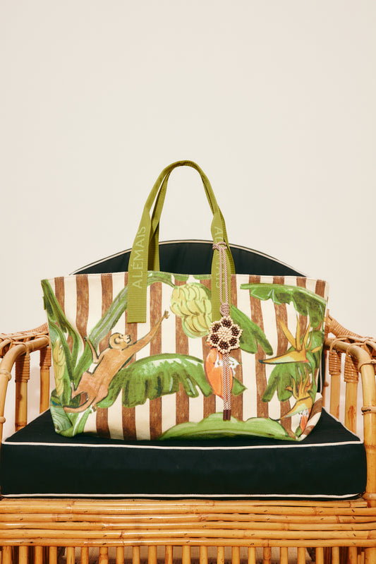 Alemais Toucan Tango Canvas Beach Tote