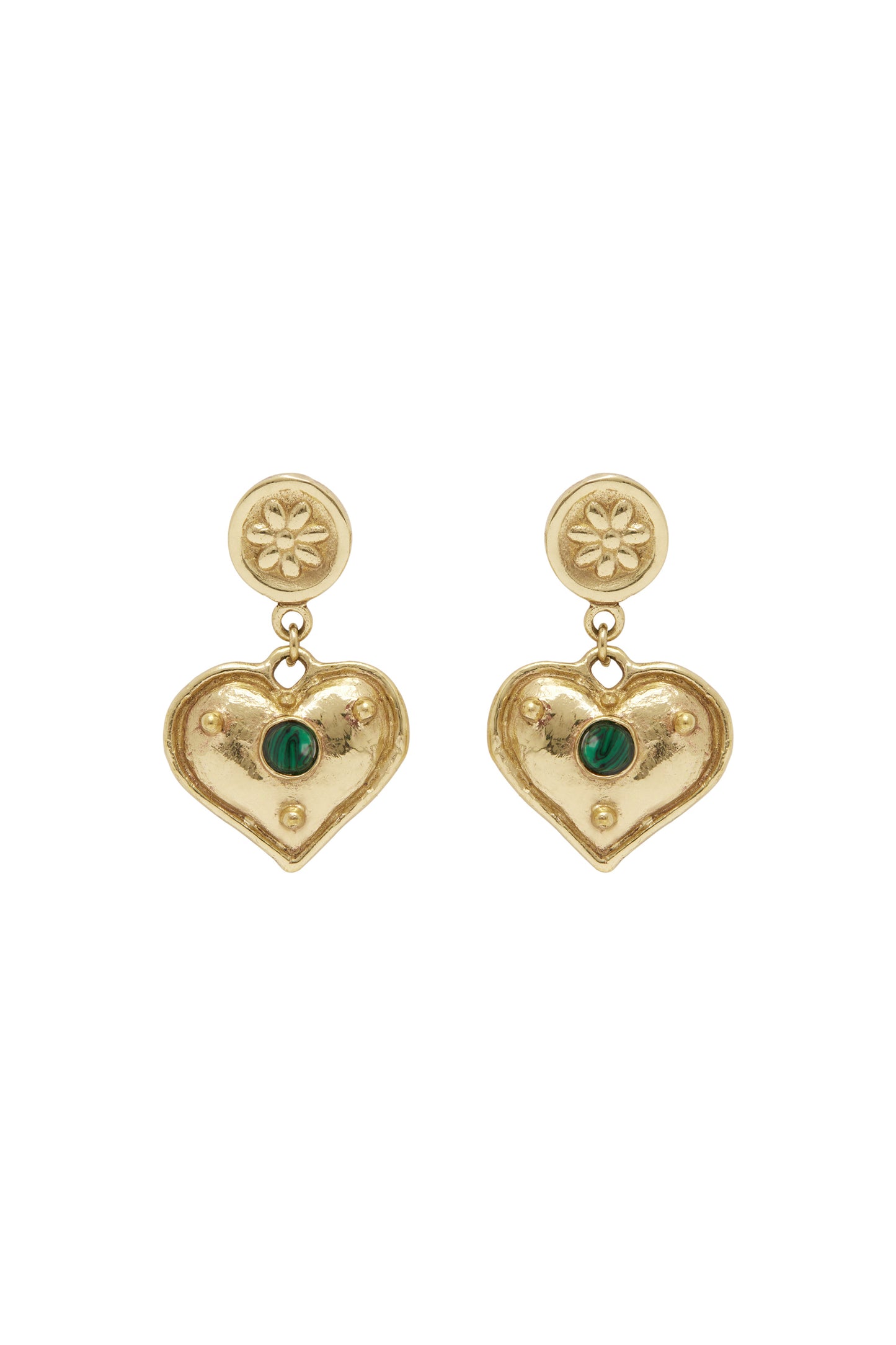 Alemais Jem Heart Drop Earrings