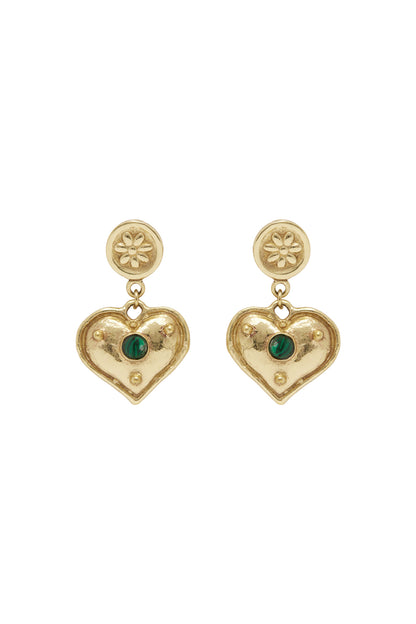 Alemais Jem Heart Drop Earrings