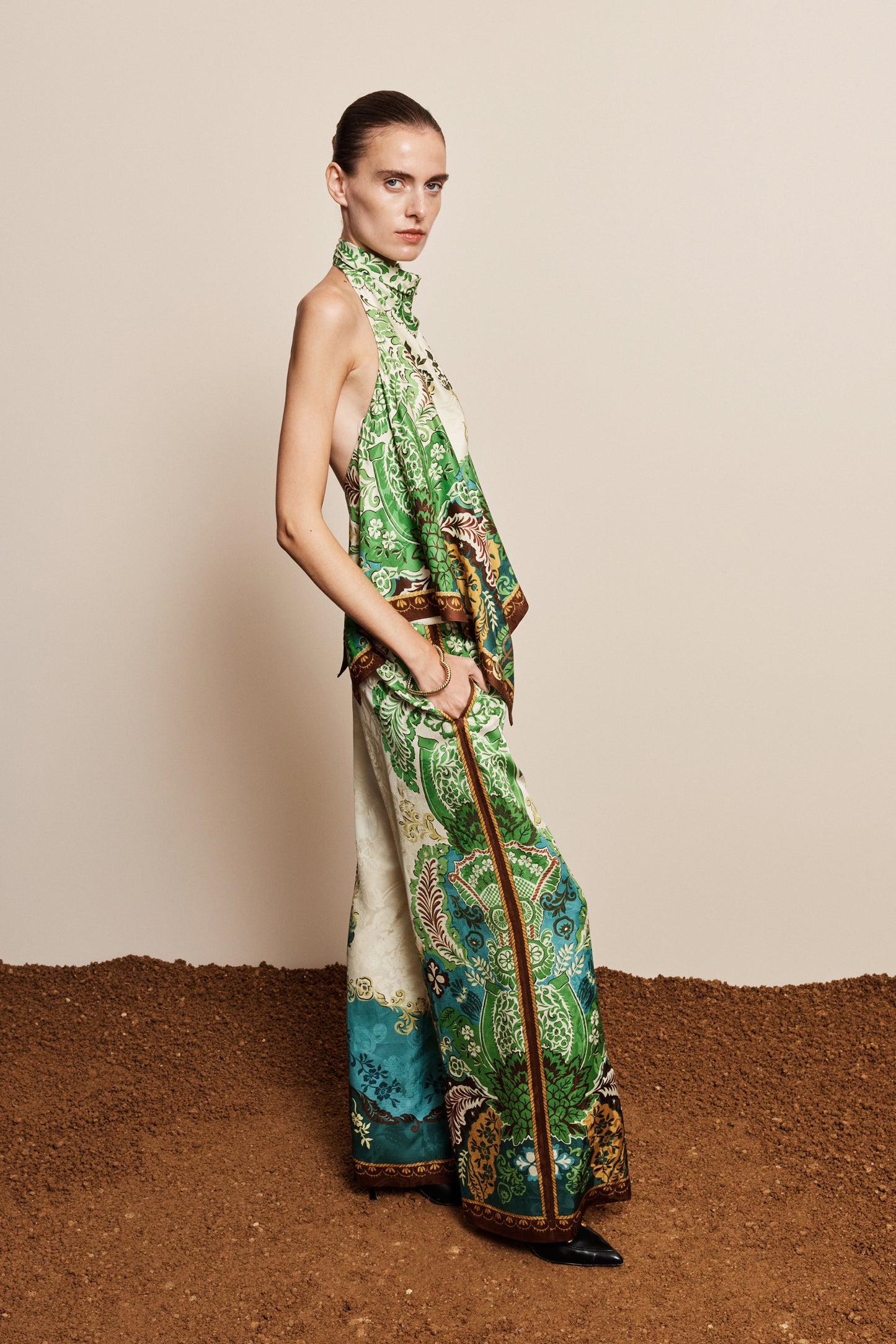 Alemais Florence Scarf Top