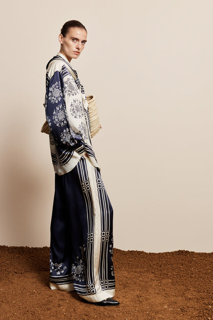 Alemais Banderra Scarf Silk Shirt