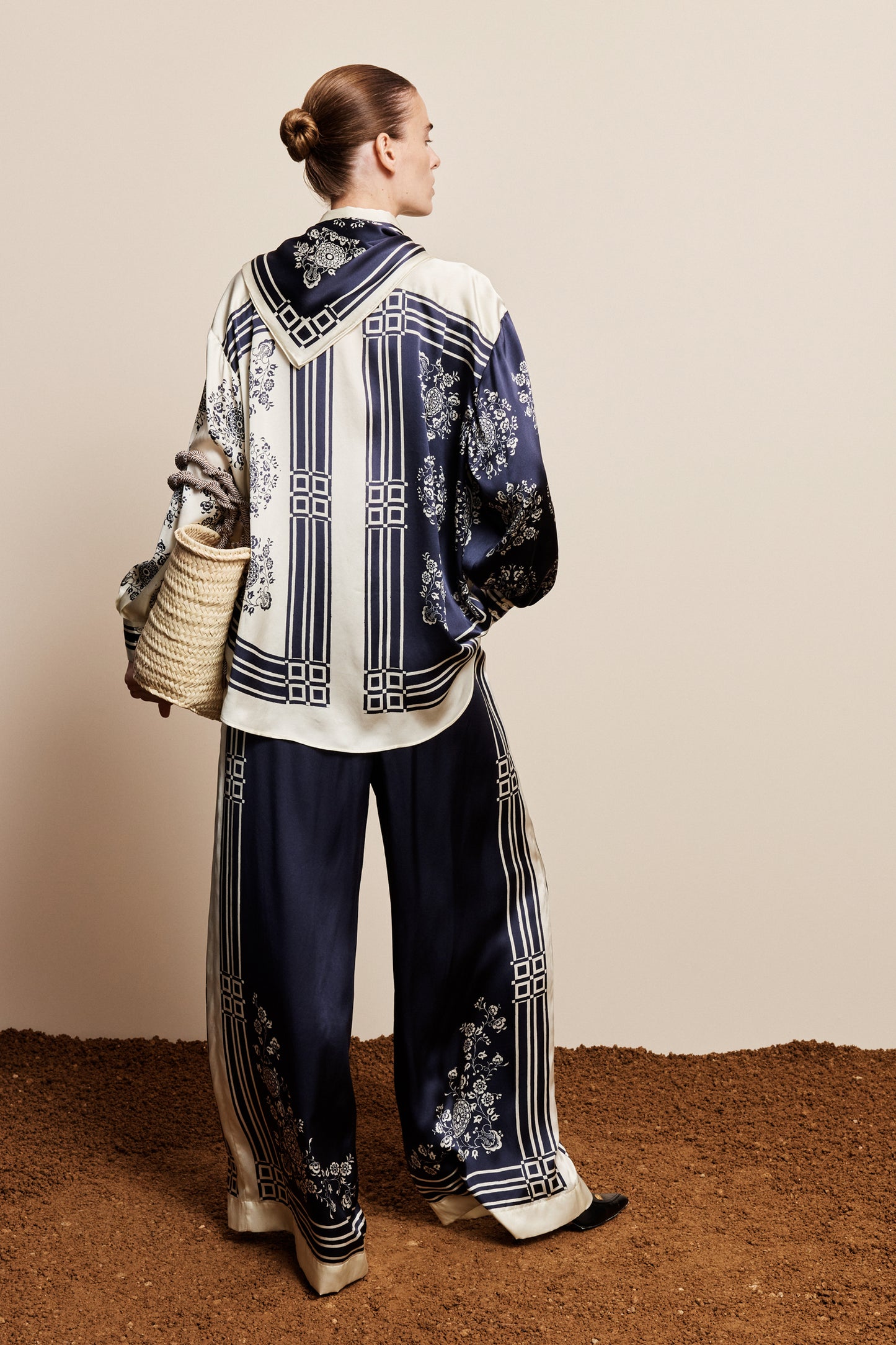 Alemais Banderra Scarf Silk Shirt