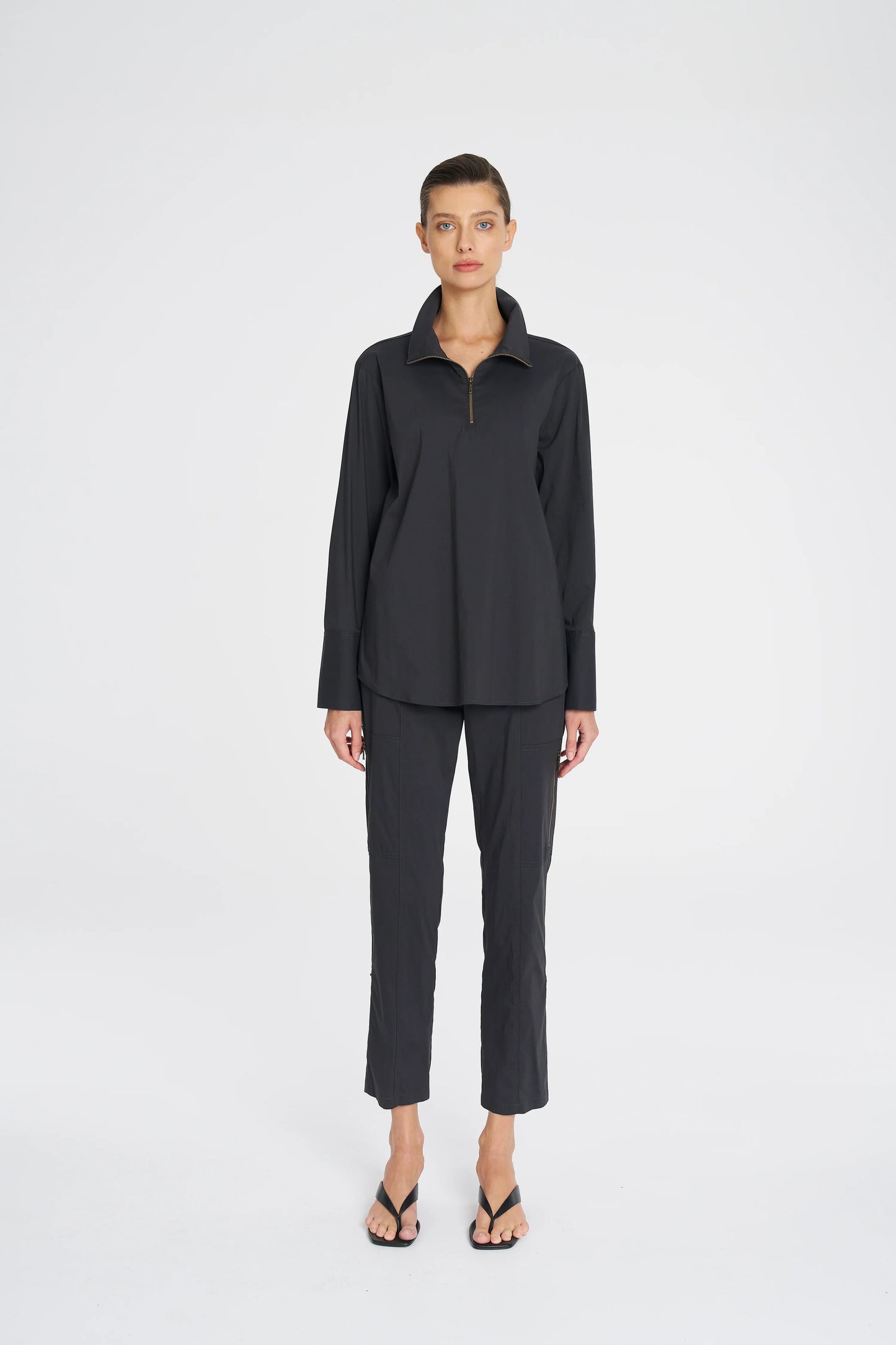 Mela Purdie Half Zip Blouse