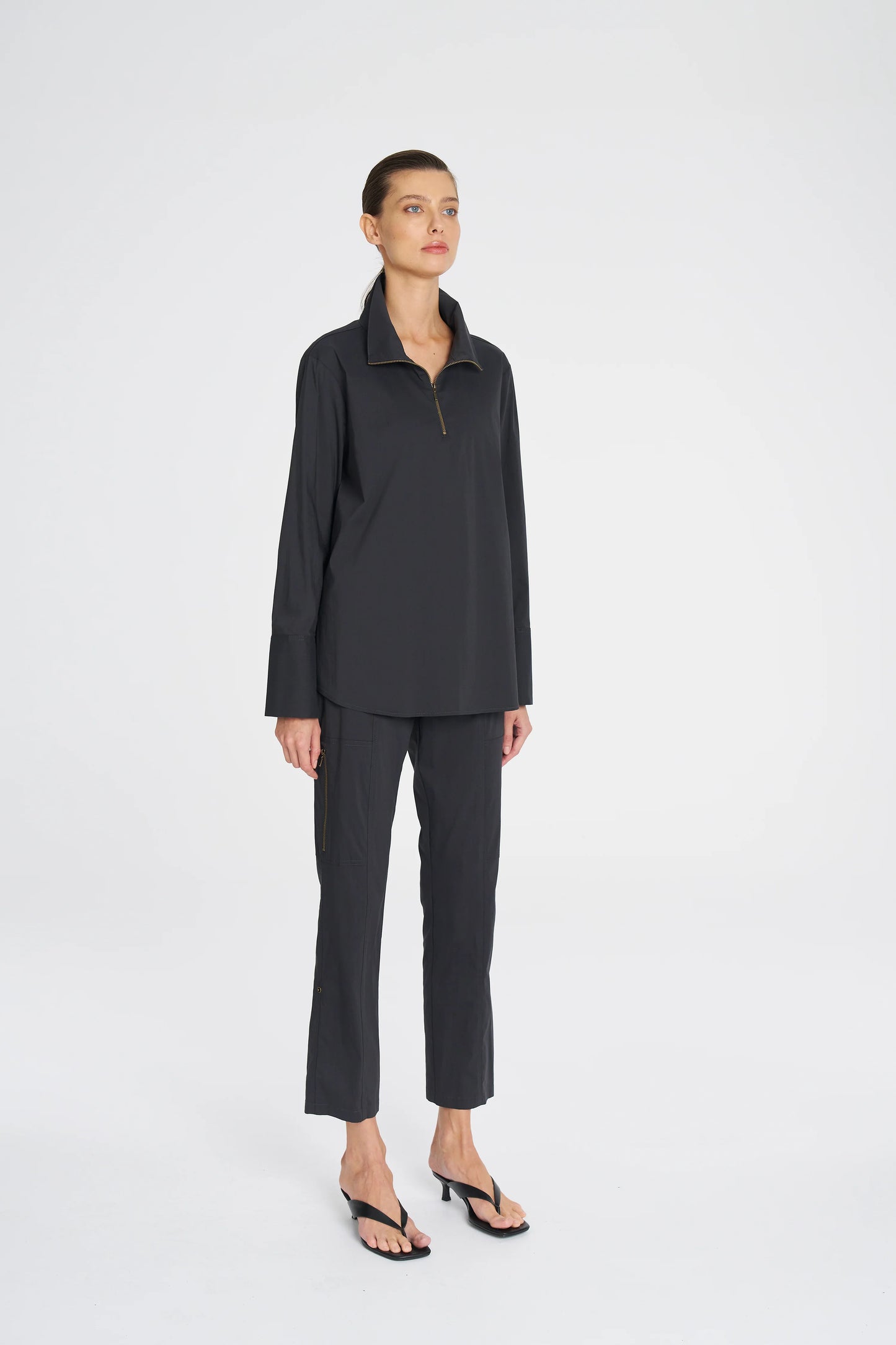 Mela Purdie Half Zip Blouse