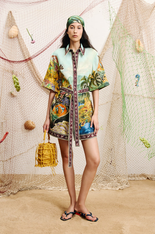 Alemais Lucena Mini Shirtdress