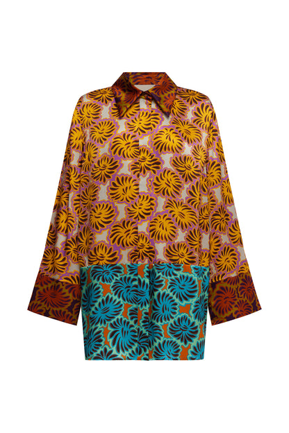 Alemais Xander Splice Silk Shirt