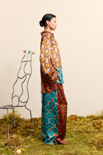 Alemais Xander Splice Silk Shirt