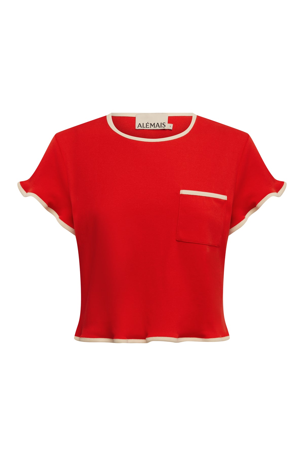 Alemais Bonetta Crop Tee Red