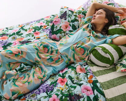 Kip & Co Big Beauty Floral Organic Cotton Pyjamas