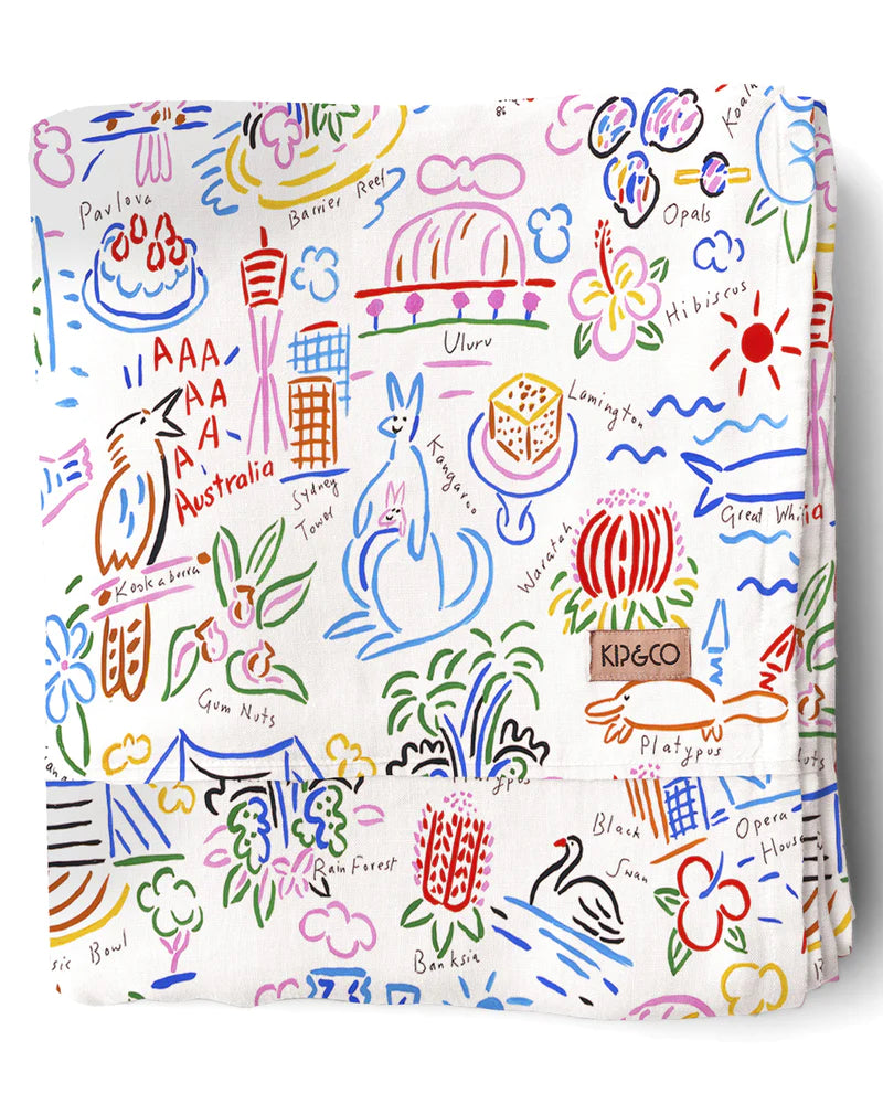 Kip & Co X Ken Done Animals and Icons Bedding NOW HALF PRICE