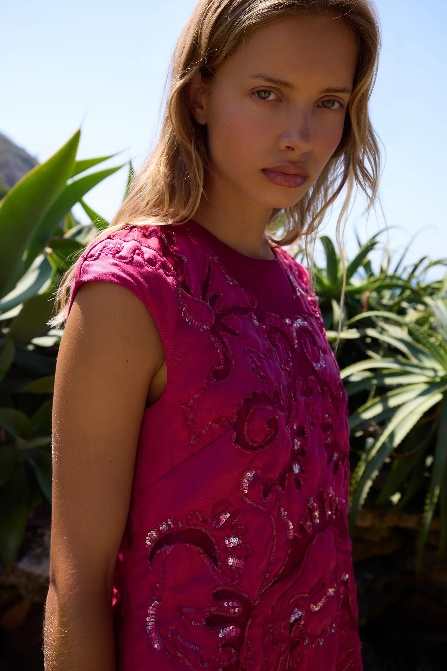Antipodean Oasis Cap Sleeve Shift Dress