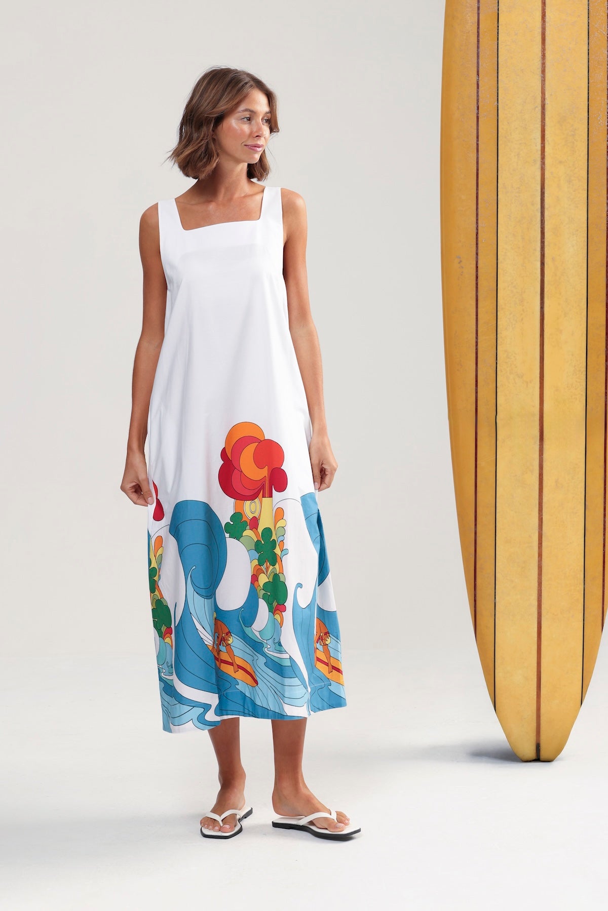 Binny Hang Ten Maxi Sundress